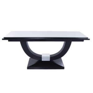 APARADOR BOSS PRETO COM TAMPO ESPELHO