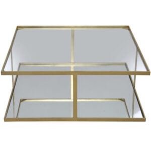 MESA CENTRO METAL DOURADO