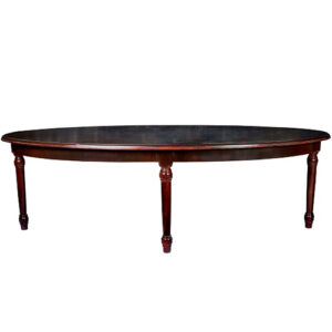 MESA DASLU IMBUIA OVAL