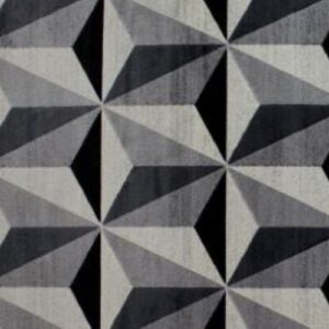 TAPETE GEOMÉTRICO PRETO